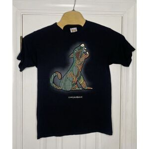 Yacht Club Mens‎ Short Sleeve T-Shirt Howling Jaguar Black Medium Cancun Mexico